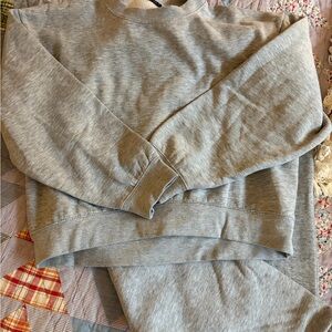 Zara Gray Crewneck women’s sweat set